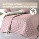 Покривало IDEIA 86961 140х210 см Мікрофібра Пудровий та сірий - изображение 6