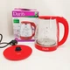 Електрочайник Dario DR1802 Red 1.8л, 1800 Вт, скло/пластик - зображення 6