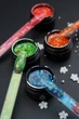 Гель с цветочками из фольги Foil flower gel (Салатовый FG09) Дизайнер 5 мл для декора ногтей - изображение 6