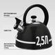 Чайник со свистком для плиты Maestro 2.5 л (MR-1302-BLACK) - изображение 5