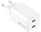 Ładowarka sieciowa Forever GaN PD TC-08-45CC 2x USB-C 45W White (5900495505576) - obraz 1