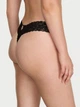 Кружевные трусики тонг Victoria's Secret 1160968566 (Черный L) - изображение 2