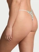 Женские трусики тонг Victoria's Secret 1159863775 (Белый/Зеленый XL) - изображение 2