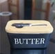 Масленка керамическая для масла с крышкой и ножом "Butter", 500 мл, Черный - изображение 5