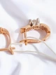 Золоті сережки з фіанітами «AiR GOLD» 700414-2с - изображение 6