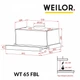 Вытяжка телескопическая WEILOR WT 65 FBL - изображение 12