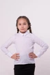 Детская белая блуза Piccolo Anetty - школьная рубашка с пуговицами на спине и воротничком | Размер 152 - изображение 3