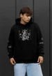 Худи Мужское Стаф Темно-красное Оверсайз С Капюшоном Базовое Staff Samur Oversize L (401491) - изображение 1