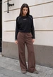 Женские спортивные брюки Стаф коричневые Staff pa brown XXS (401488) - изображение 1
