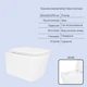 Набор Qtap Nest 4 в 1 подвесной унитаз Crow Ultra Quiet 520x360x290 + комплект установки QT05335172W48196 - изображение 2