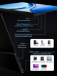 Монітор портативний UPERFECT 13.3'' 4K Ультратонкий портативний другий екран Зовнішній дисплей додатковий - зображення 2