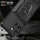 Чехол Camshield c кольцом-подставкой на Motorola Edge 70 Fusion / dark blue - изображение 7