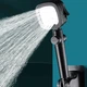 Лійка для душу високого тиску Shower Насадка для душу квадратна Black - зображення 5
