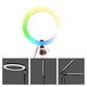 Кольцевая RGB LED лампа MJ26 26 см Светодиодный кольцевой свет для блогеров и макияжа с держателем для телефона, регулировкой цвета и шарнирным креплением на штатив - изображение 5