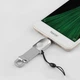 Перехідник Hoco UA10 з Micro-USB на USB OTG адаптер для флешки та підключення мишки Сріблястий - зображення 3