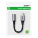 Адаптер UGREEN AV161 USB Type-C Male to 3.5mm Female Cable Aluminum Shell with Braided 10cm Space Gray (80154) - зображення 3