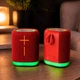 Портативная Bluetooth колонка LOSSO G1 с RGB-подсветкой, TWS, USB, TF, AUX, Bluetooth 5.4, аккумулятор 1800 мАч, красная - изображение 2