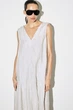 Жіноча міді-сукня COS Sculpted Pleated Linen Midi Dress Light grey 36 (1327614002) - зображення 3
