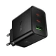 Сетевое зарядное устройство Hoco N75 2x USB-C + USB-A QC3.0 PD 65W Black (6942007673839) - изображение 5