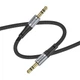 Кабель AUX Jack 3.5 мм до Jack 3.5 мм Hoco 1 м UPA26 Black (6942007608800) - зображення 3
