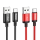Кабель Hoco X89 USB A to USB C 3A 1m Black (6931474784360) - изображение 5