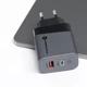 Сетевое зарядное устройство Forcell F-Energy GaN USB C + USB A QC4.0 PD 4A 45W Grey (5904596231440) - изображение 5