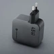 Зарядное устройство Forcell F-Energy GaN USB C + кабель USB C PD QC4.0 3A 45W Grey (5903396390821) - изображение 8