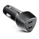 Автомобильное зарядное устройство Forcell F-Energy Carbon 2 x USB C QC3.0 PD 3A 40W Black (5903396133787) - изображение 2
