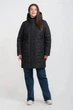 Жіноча куртка демісезонна великого розміру UF-Fashion LAR -209 52 чорний - зображення 1