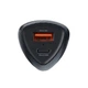 Автомобильное зарядное устройство Forcell F-Energy Carbon USB C + USB A QC3.0 PD 3A 38W Black (5903396133770) - изображение 3