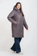 Демісезонна жіноча куртка великого розміру UF-Fashion LAR 205 68 бузковий - зображення 2