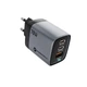 Зарядное устройство Forcell F-Energy GaN III 2 x USB C + USB A QC4.0 3,45A PD 70W Grey (5903396299070) - изображение 2