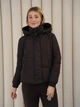 Демисезонная куртка женская с капюшоном UF-Fashion Теффи-KL коричневый XL - изображение 1