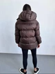 Жіночий зимовий пуховик UF-fashion Tessa-ek 42-44 шоколадний - зображення 3
