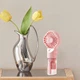 Ручний вентилятор - зволожувач повітря на акумуляторі Humidifying Fan тришвидкісний міні-вентилятор / міні-кондиціонер із розпиленням води, 15.7х6.8 см, рожевий (103945197) - зображення 7