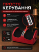 Электрический массажер для ног с подогревом и регулируемой интенсивностью для домашнего использования автоматический сеанс 15 мин ручная настройка до 30 мин экокожа - изображение 7