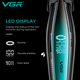 Професійний акумуляторний тример VGR V-992 9000 RPM DLC-покриття 2000 мА·год Green - изображение 5