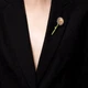 Брошь женская BROCHE бижутерия Цветы Одуванчик жёлтая BRBF112022 - изображение 5