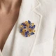 Брошка BROCHE біжутерія Вінок із колосків різнокольорова BRBF114442 - зображення 4