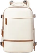Рюкзак Landcase Travel Backpack, женский деловой рюкзак большой вместимости, легкий, для туризма и деловых поездок, мужской школьный рюкзак, 4401, белый/коричневый. - изображение 1