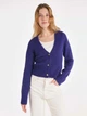 Кардиган вязаный женский Colin's CL1065260PRP XS Purple (8683197802125) - изображение 1