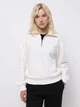Толстовка на молнии без капюшона женская Colin's CL1065678OFW L Off White (8684112834429) - изображение 1