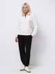 Толстовка на молнии без капюшона женская Colin's CL1065678OFW L Off White (8684112834429) - изображение 3