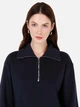 Толстовка на молнии без капюшона женская Colin's CL1065678NAV S Navy (8684112834405) - изображение 4