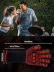 Термостійкі рукавички Newpop до 800°C для гриля, BBQ, духовки та каміна, арамідні, EN407, Red, L/XL/XXL - зображення 2