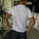 Чоловіча футболка BOSS Oversize M біла зі світловідбивною смугою та логотипом Premium Casual - зображення 4