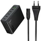 Сетевое зарядное устройство HOCO C152A Modern PD70W 6-in-1 5 Type-C 1 USB-A с кабелем Черный - изображение 2
