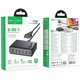 Сетевое зарядное устройство HOCO C152A Modern PD70W 6-in-1 5 Type-C 1 USB-A с кабелем Черный - изображение 6