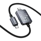 Беспроводное зарядное устройство HOCO CW66 2-in-1 Type-C to iWatch / Type-C PD100W с магнитной зарядкой для Apple Watch 1.2 м Черный - изображение 5