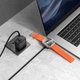 Беспроводное зарядное устройство HOCO CW66 2-in-1 Type-C to iWatch / Type-C PD100W с магнитной зарядкой для Apple Watch 1.2 м Черный - изображение 6